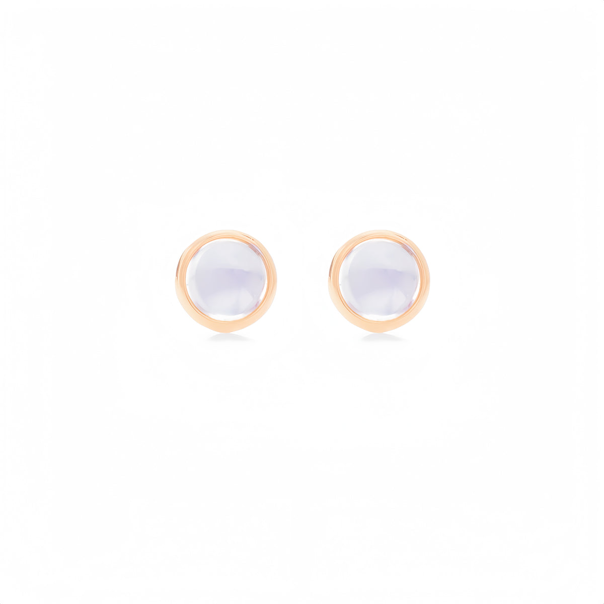Lucky Coin Birthstone Earrings in 18K Yellow Gold with Natural Gemstones