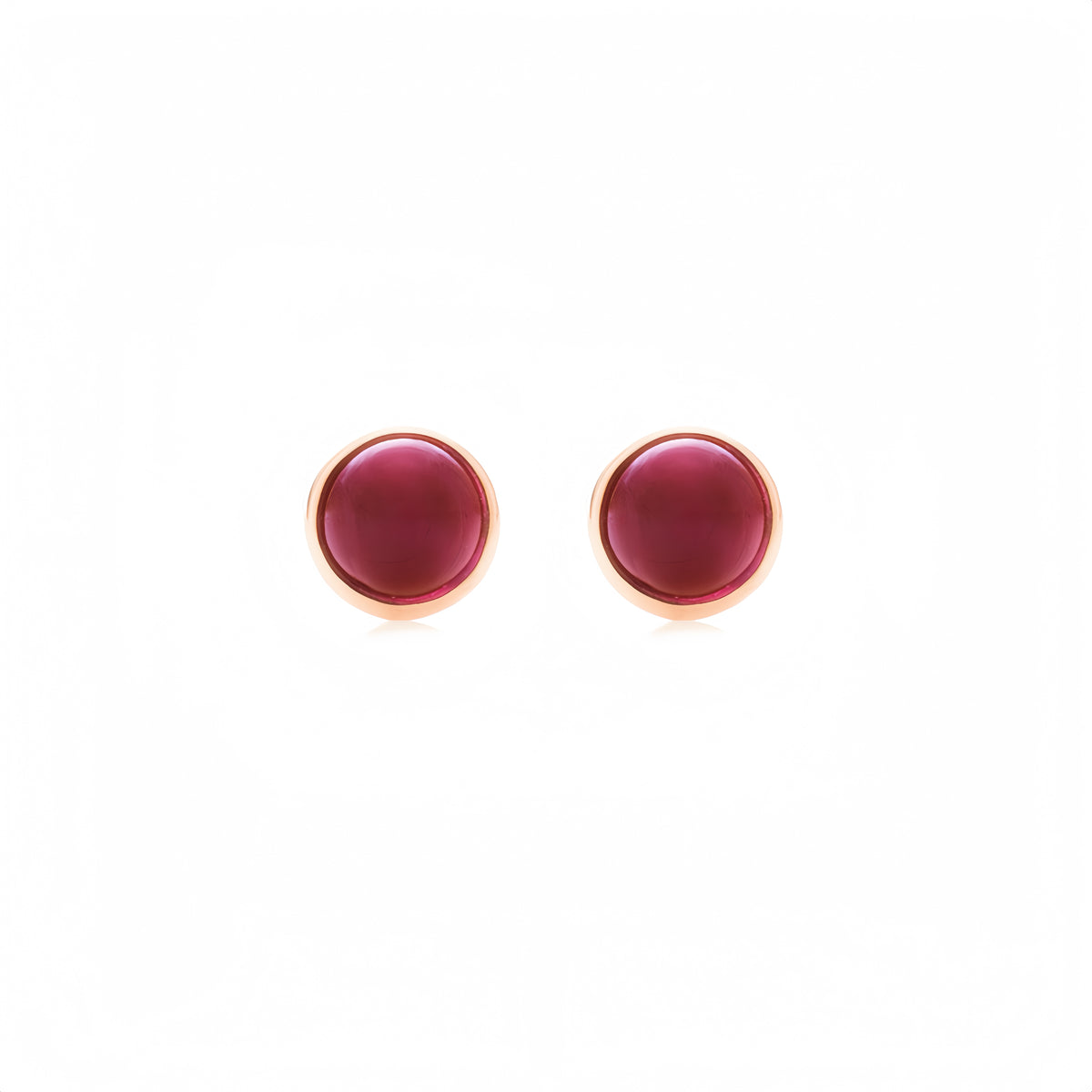 Lucky Coin Birthstone Earrings in 18K Yellow Gold with Natural Gemstones