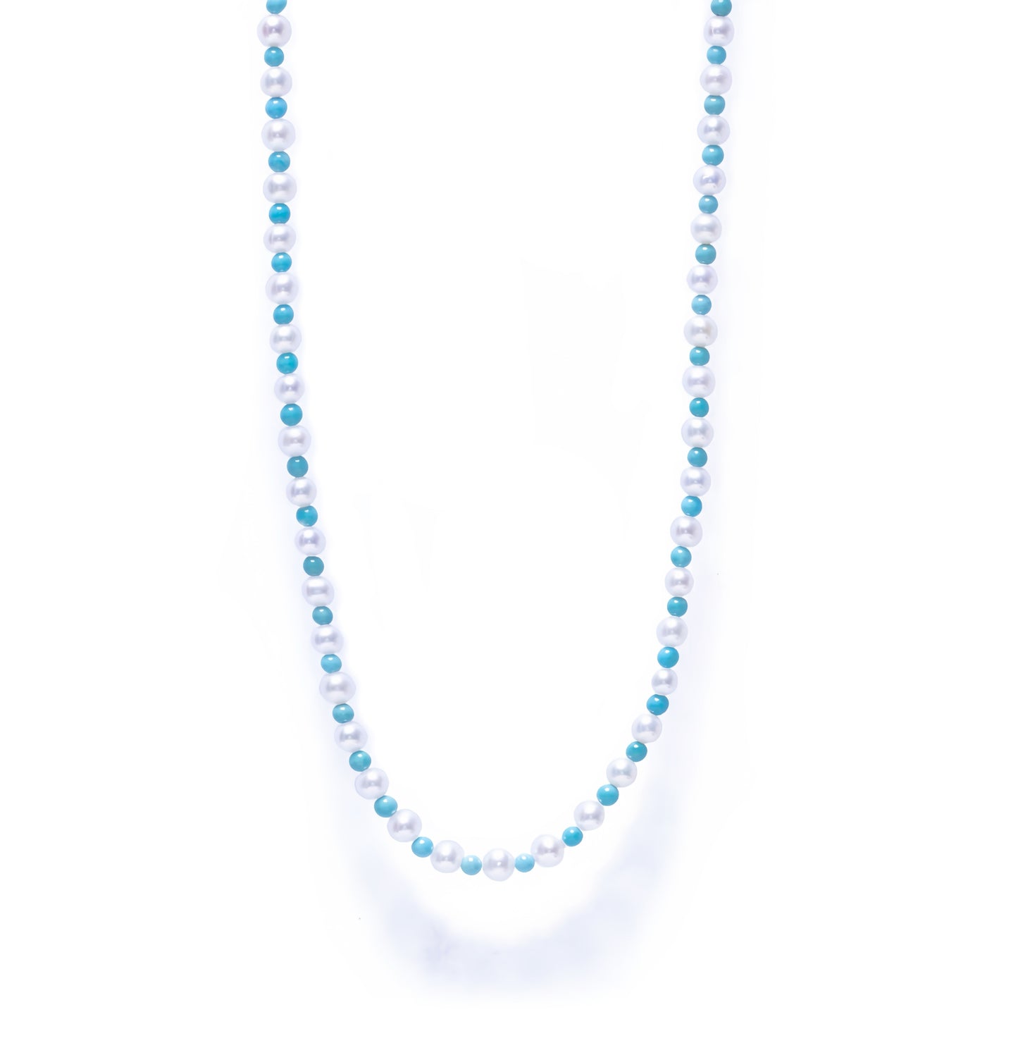 Turquoise and fresh water pearl strand