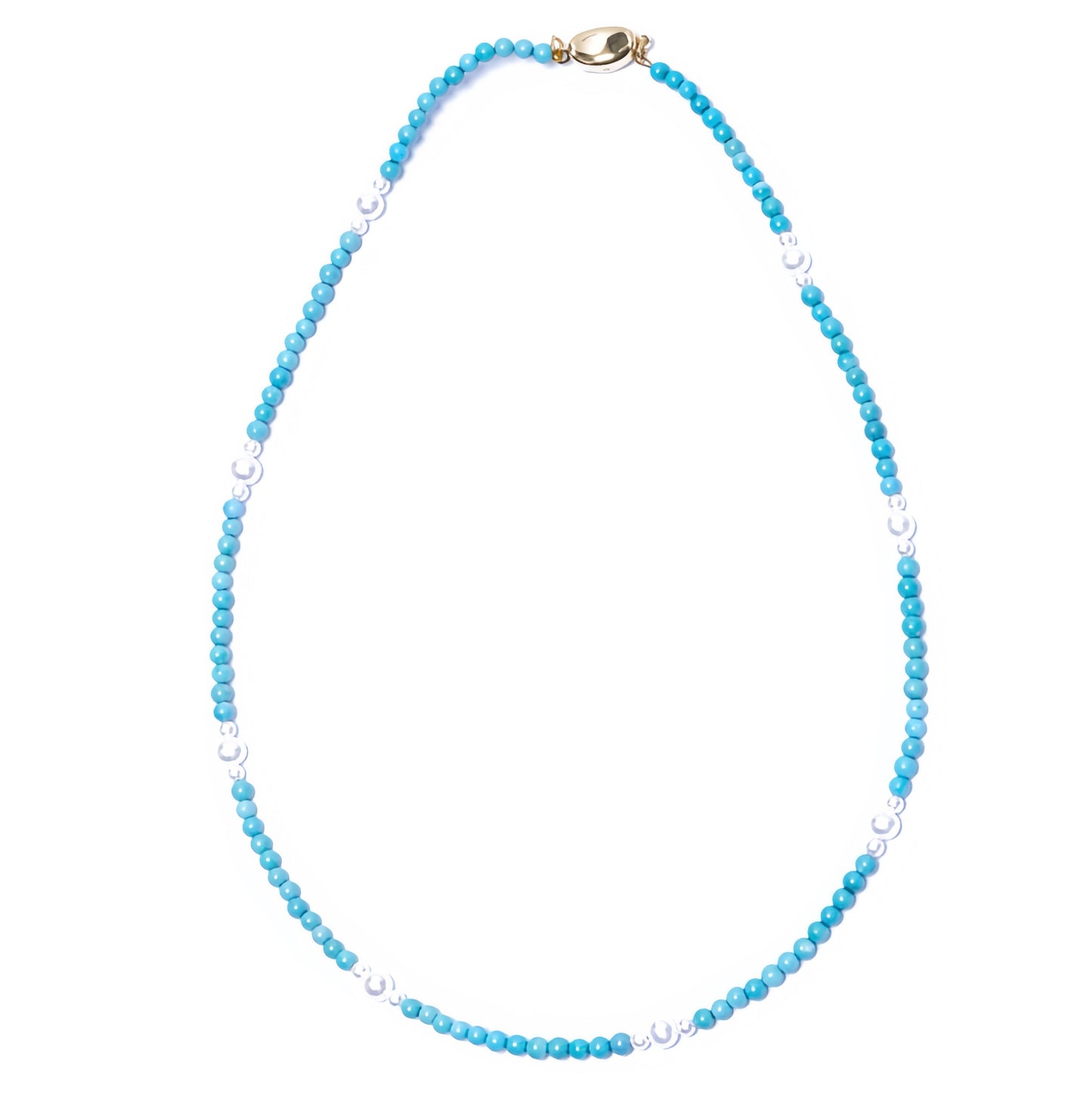 Turquoise and fresh water pearl strand