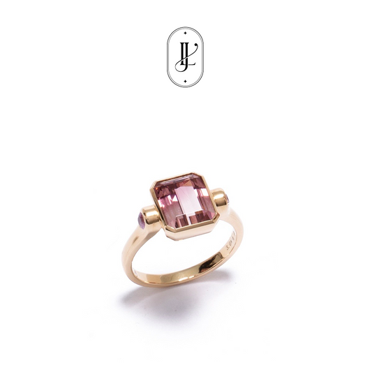 Tourmaline ring in 18k yellow gold